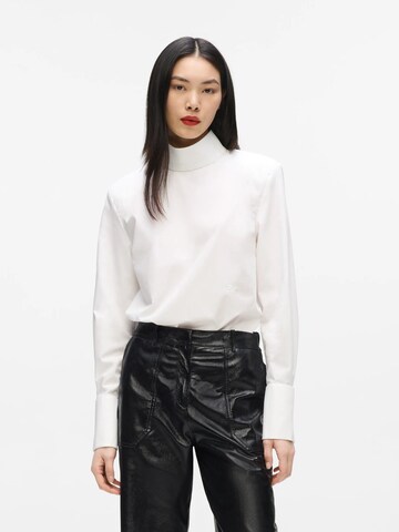 Karl Lagerfeld Bluza | bela barva: sprednja stran