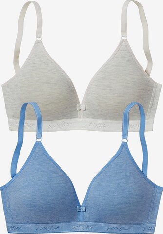 PETITE FLEUR T-Shirt Bralette-BH in Blau