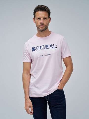 Salsa Jeans Shirt in Roze: voorkant