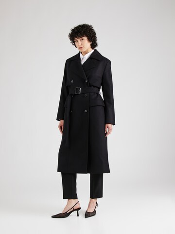 BOSS Демисезонное пальто 'Caspina' в Черный: спереди