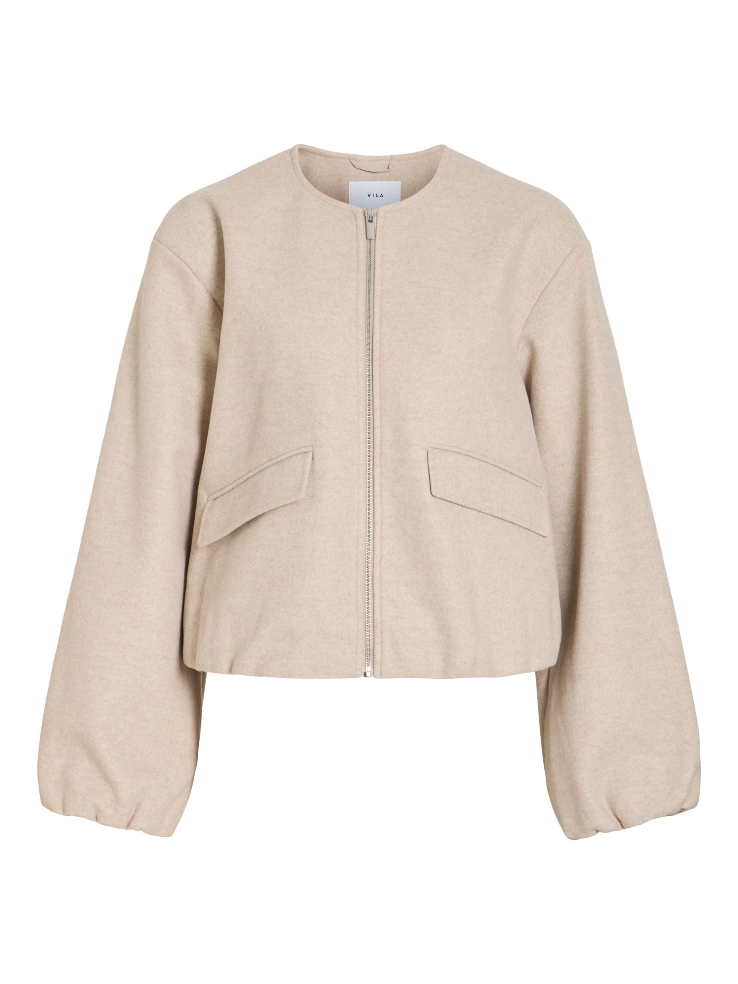 VILA Between-season jacket 'VIBALOU' in Beige: front
