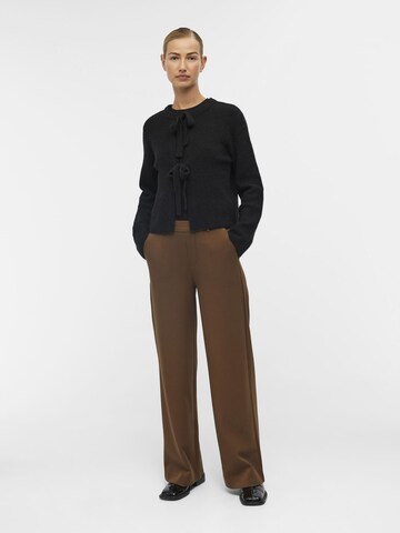 OBJECT Wide leg Trousers 'Lisa' in Brown