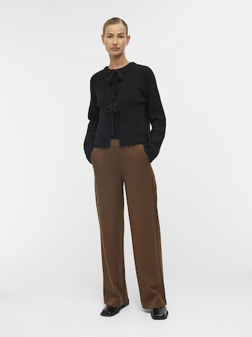 OBJECT Wide leg Pants 'Lisa' in Brown