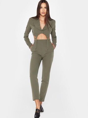 mandragora Slimfit Broek 'Feminity' in Groen