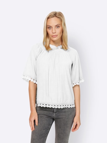 heine Blouse in Wit: voorkant