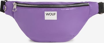 Marsupio 'Glossy' di Wouf in lilla: frontale