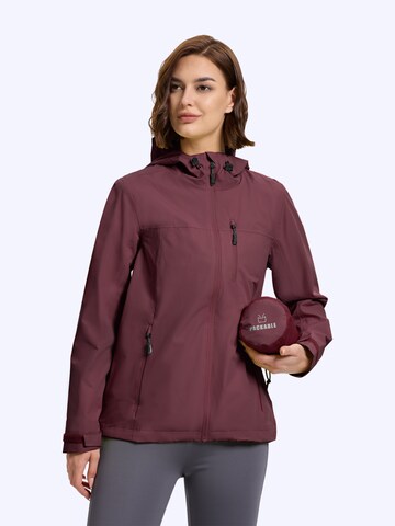 33,000ft Raincoat '33,000ft Womens Rain Jacket' in Red