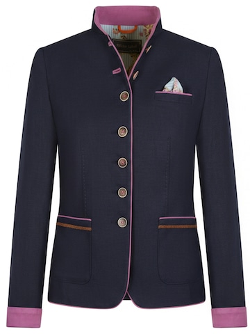 White Label by RoFa Blazer 'Janker aus Leinen-Baumwoll-Mix' in Blue: front