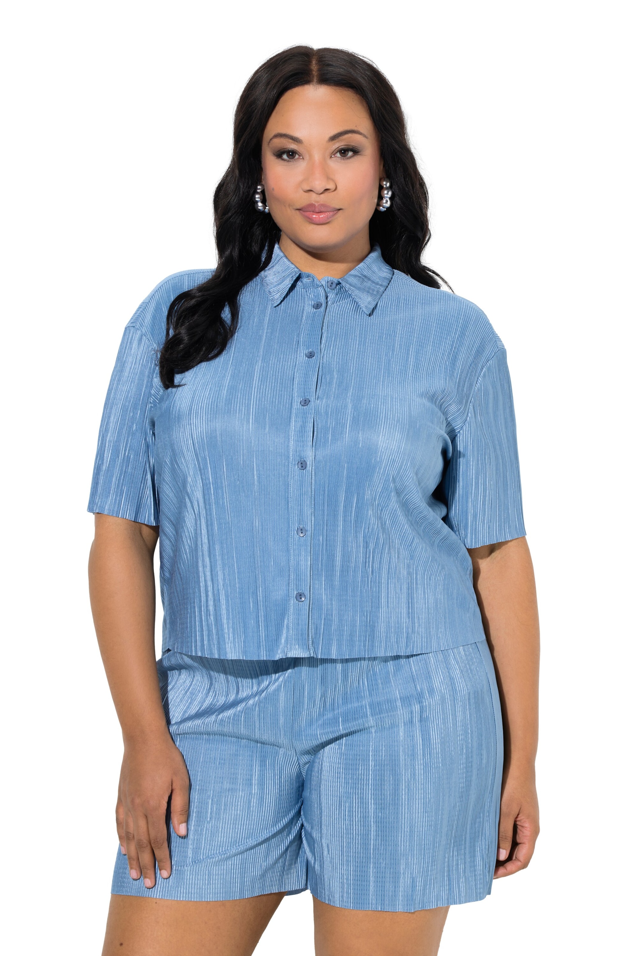 Ulla Popken Blouse in Blue: front