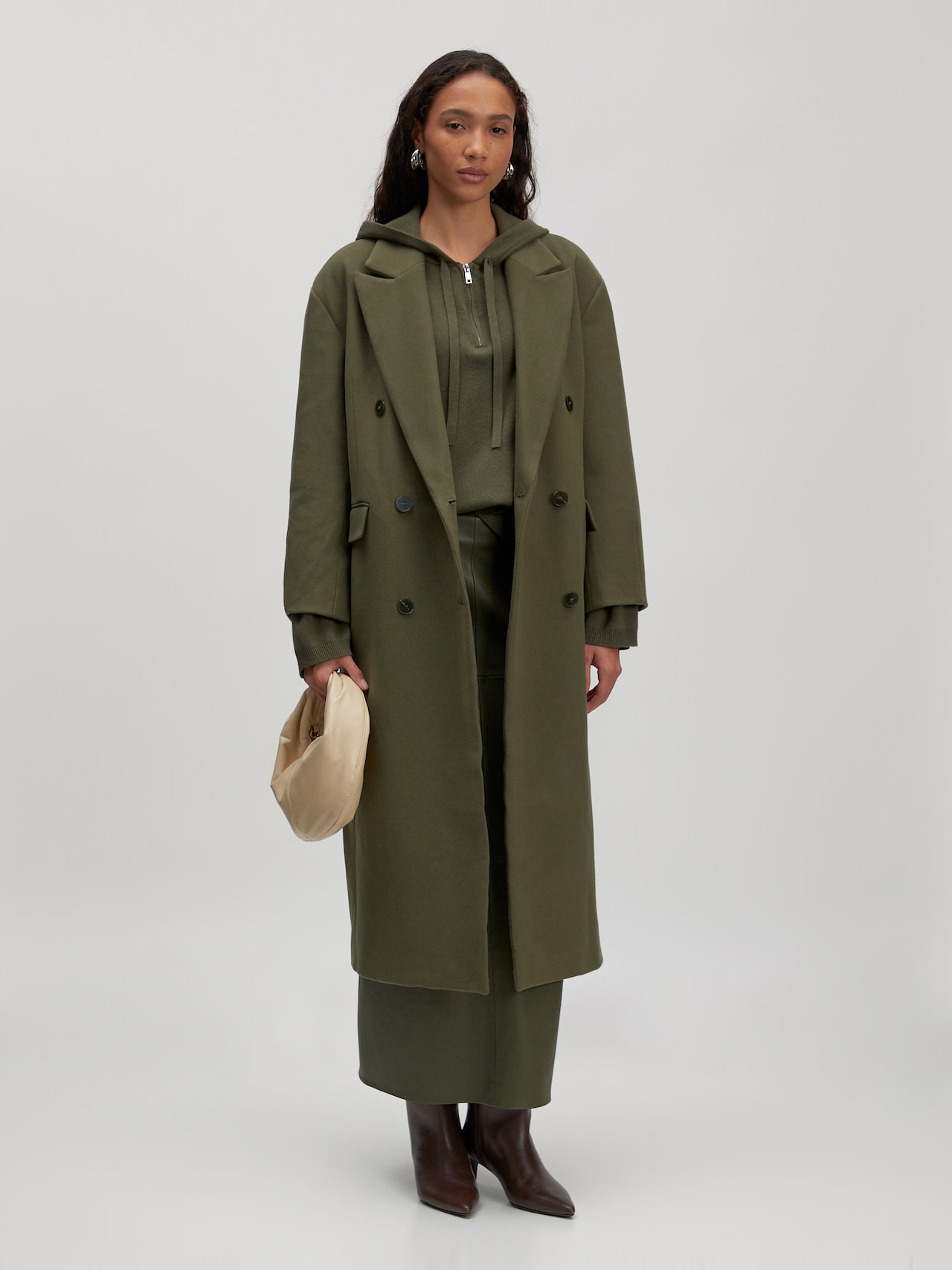 EDITED Cappotto di mezza stagione 'Leana' cachi