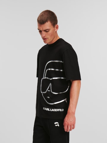 Karl Lagerfeld Majica 'Ikonik' | črna barva