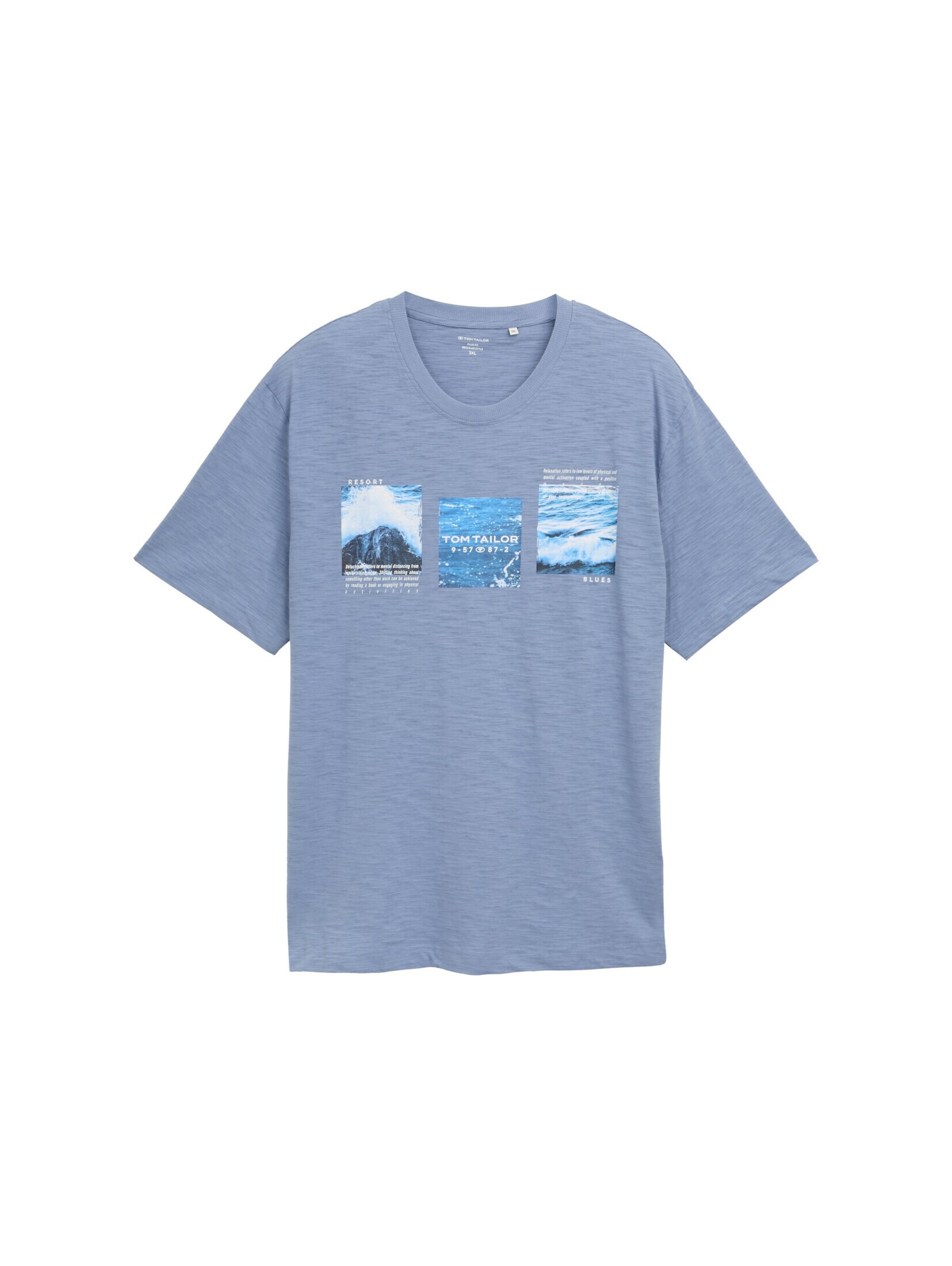 TOM TAILOR Men + Tričko - Modrá: predná strana