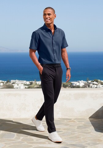 H.I.S Regular fit Button Up Shirt in Blue