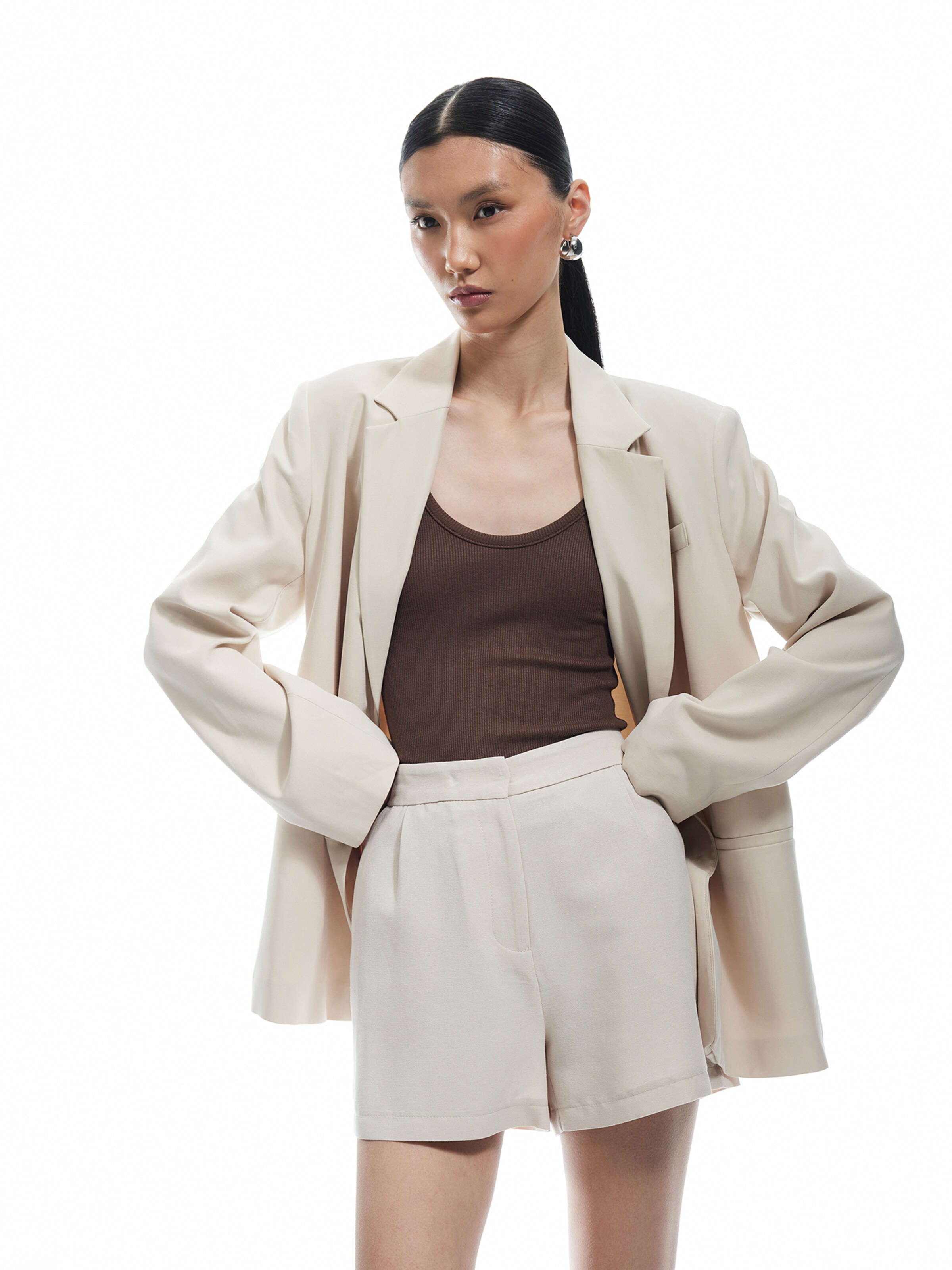 Koton Loosefit Bandplooibroek in Beige