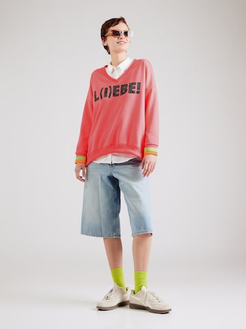 Sweat-shirt miss goodlife en rose