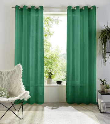 MY HOME Curtains & Drapes in Green