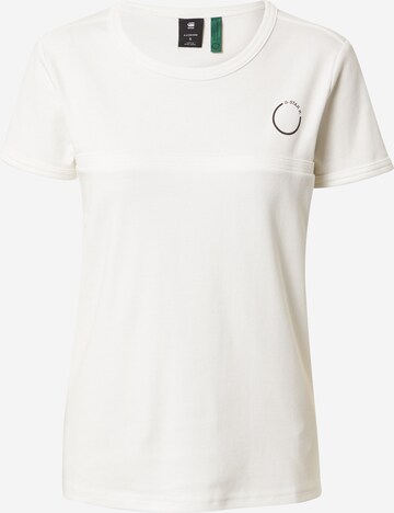 T-shirt G-Star RAW en blanc : devant