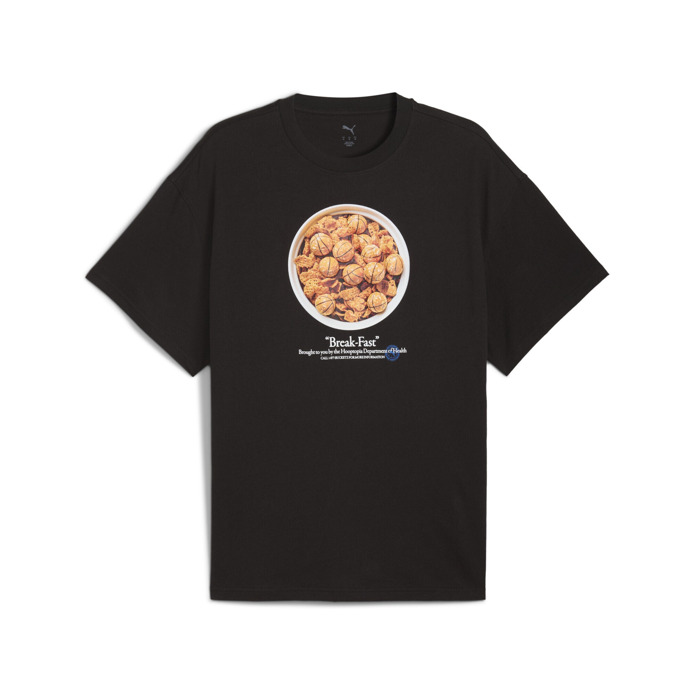 PUMA Functioneel shirt 'Hooptopia Break Fast' in Zwart: voorkant