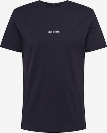 Les Deux T-shirt 'Lens' i blå: framsida