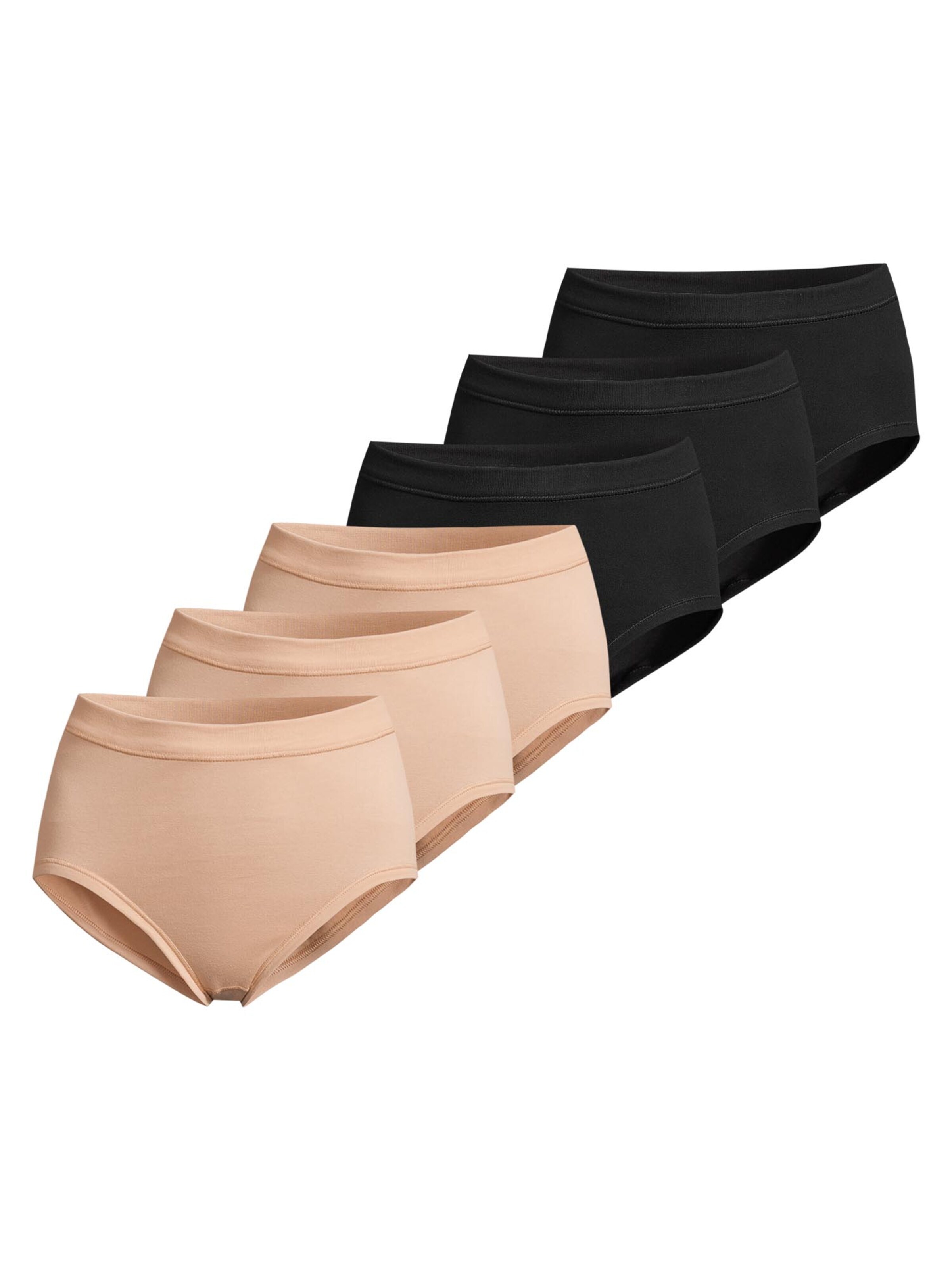 CON-TA Slip 'Feinripp' in Black: front
