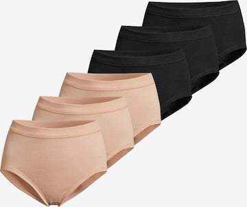 CON-TA Slip 'Feinripp' in Black: front