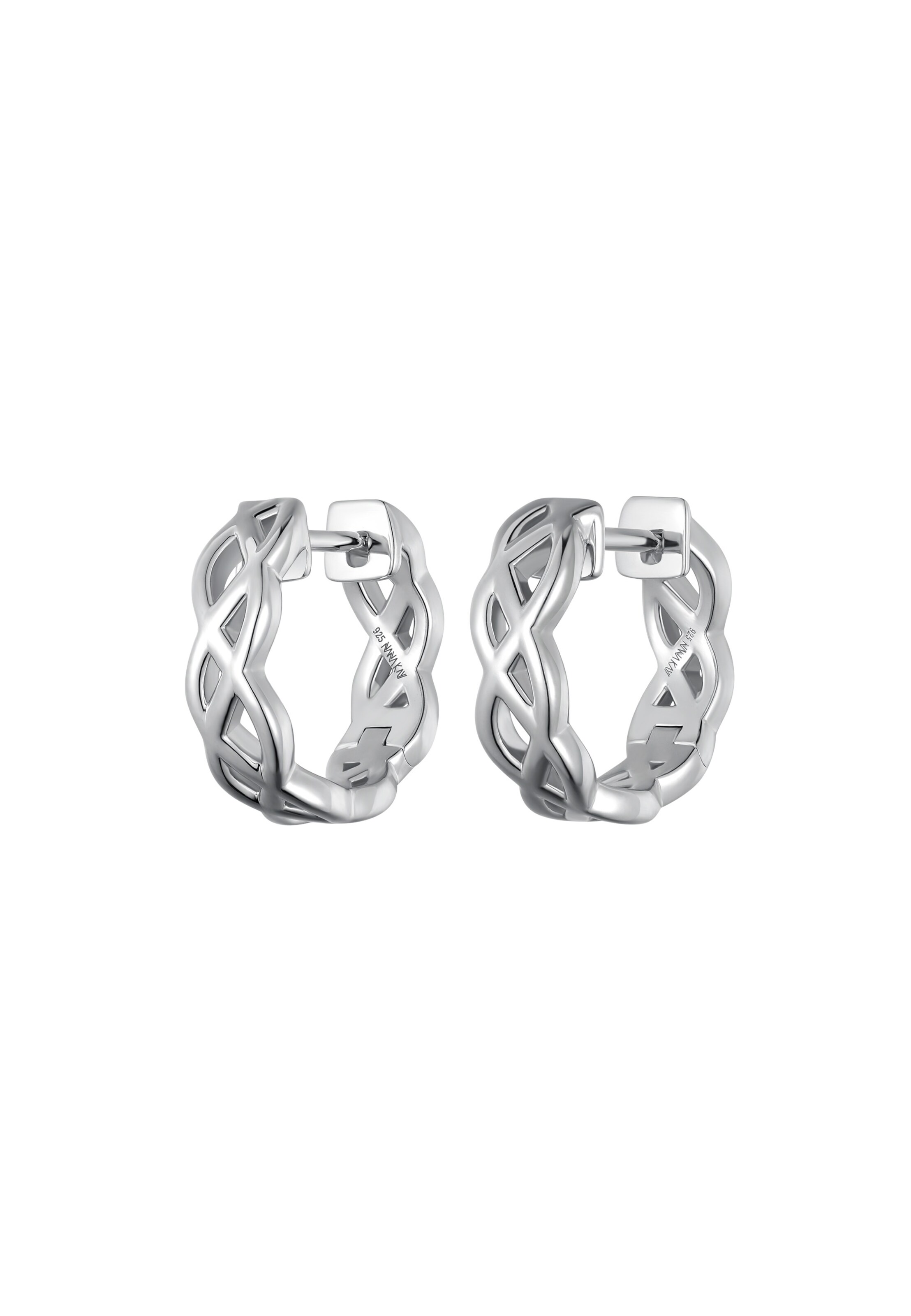 Nana Kay Earrings 'Solid Flair' in Silver: front