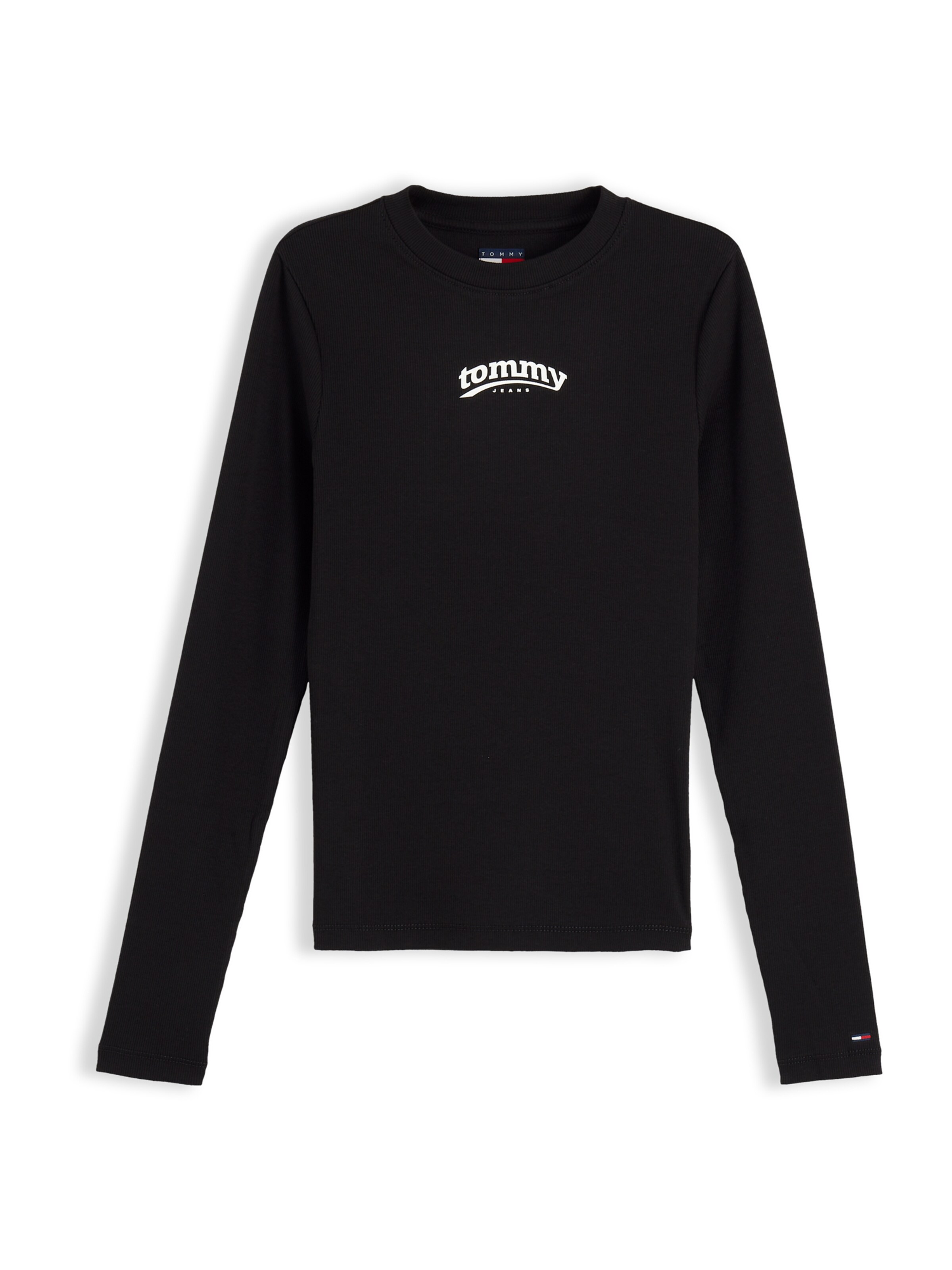 Tommy Jeans Μπλουζάκι 'ESS' σε μαύρο: μπροστά