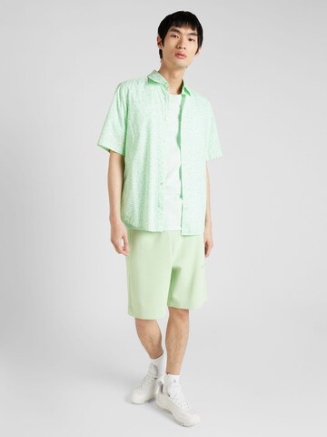 BOSS Regular fit Button Up Shirt 'Rash' in Green