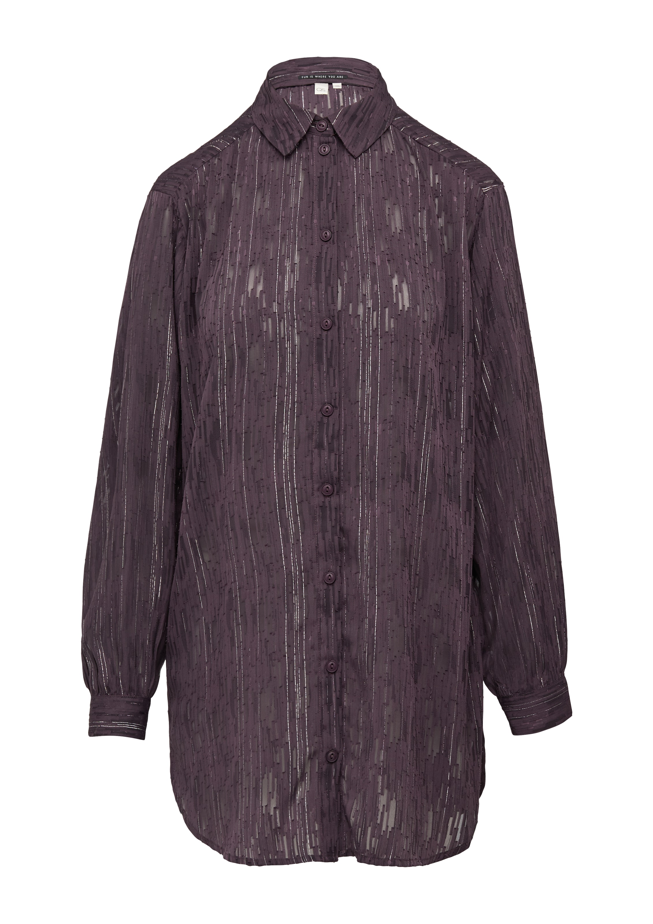 Chemisier QS en violet : devant