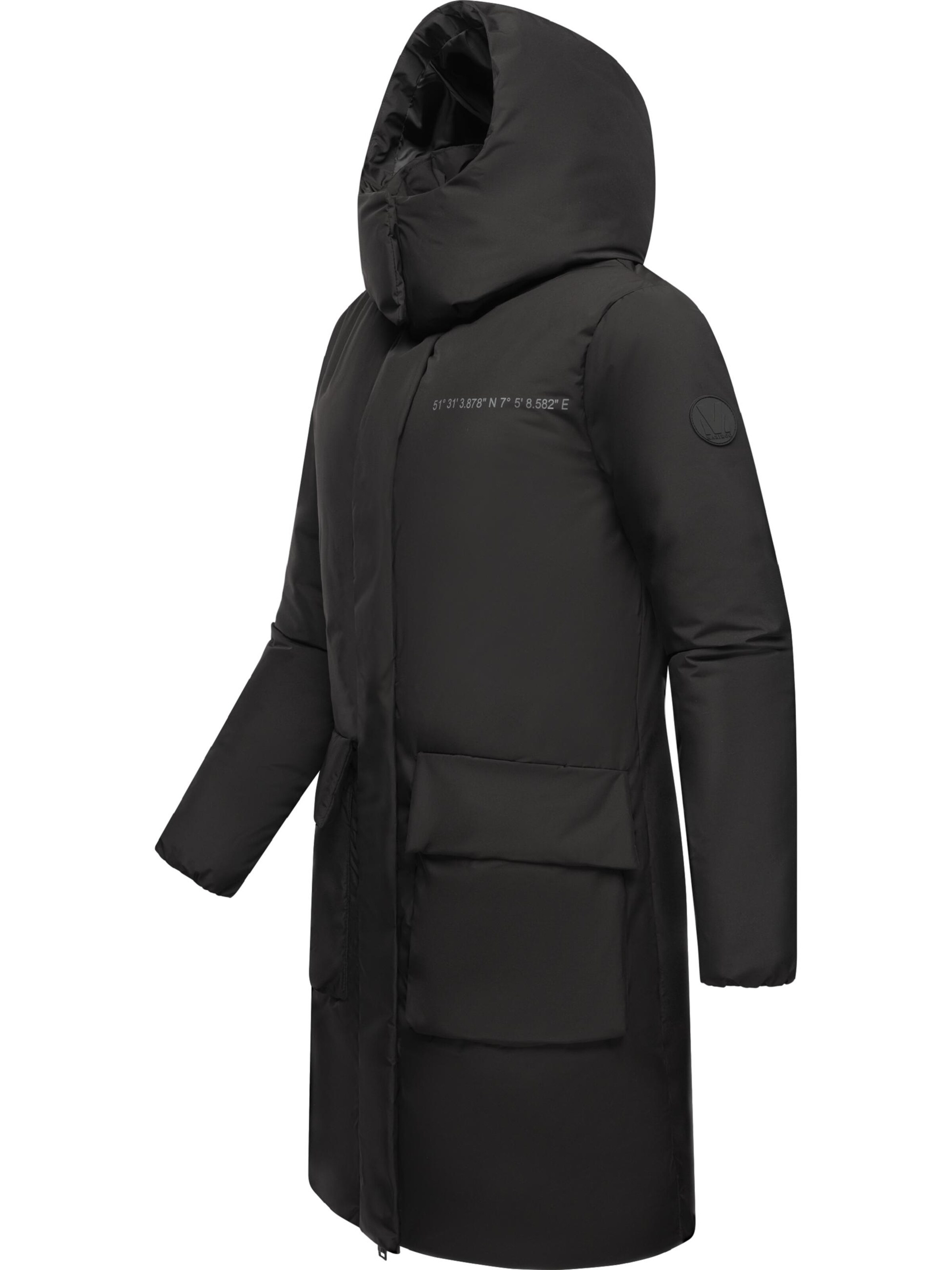 MARIKOO Winter coat 'Nanami 16' in Black