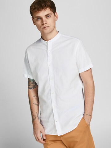 JACK & JONES Regular fit Button Up Shirt 'Summer Band' in White