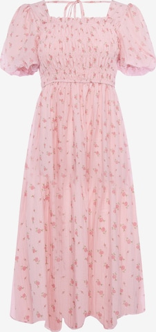 Usha - Vestido 'Floral' em rosa: frente