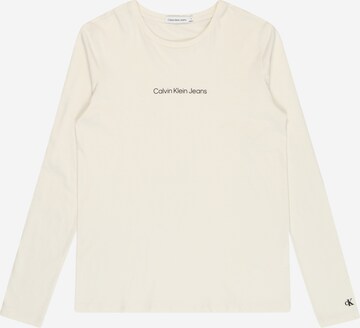 Calvin Klein Jeans Shirt in Beige: front