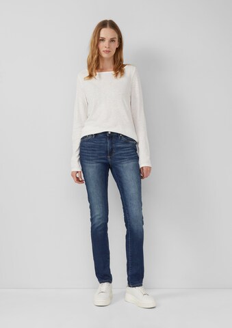 Coupe slim Jean 'Betsy' s.Oliver en bleu : devant
