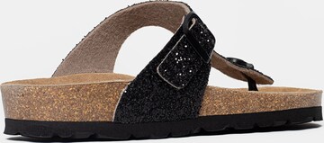 Bayton Teenslipper 'Mercure' in Zwart