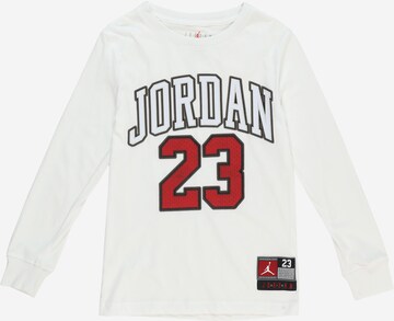 Jordan Тениска 'PRACTICE FLIGHT' в бяло: отпред