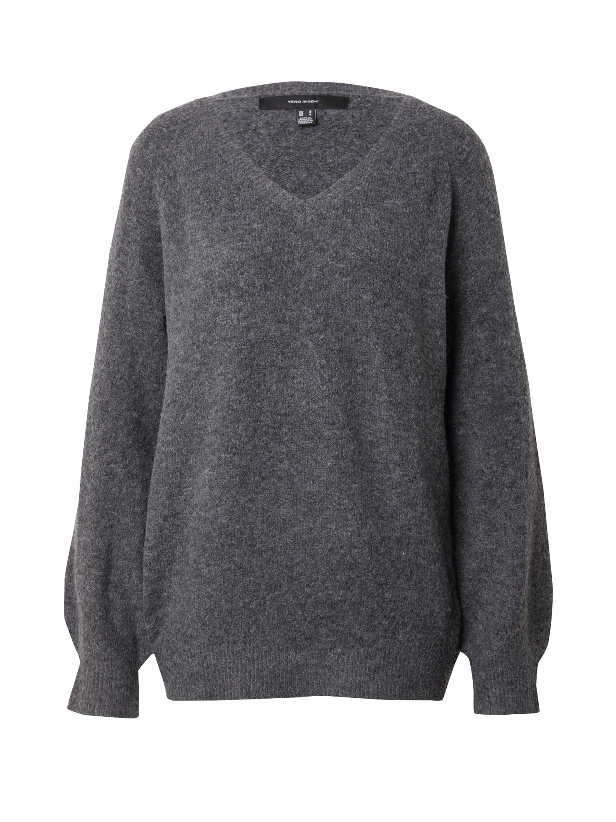 Pull-over 'VMLEAF' VERO MODA en gris : devant
