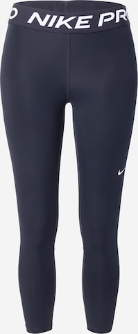 NIKE Skinny Sporthose in Schwarz: Vorderseite