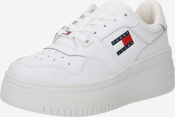 Tommy Jeans Sneaker 'RETRO BASKET ESS' in Weiß: predná strana