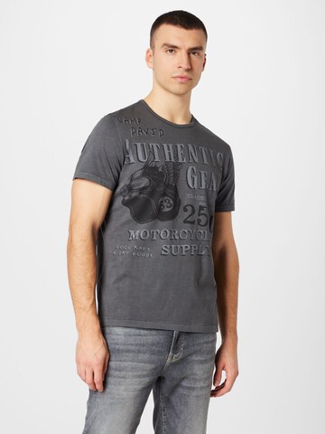 CAMP DAVID Shirt in Grey: front