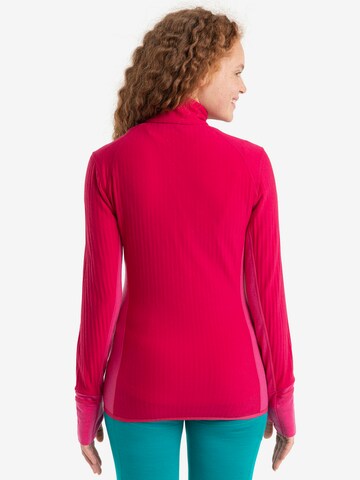 ICEBREAKER Sports sweat jacket 'Descender' in Pink