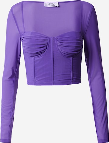 Katy Perry exclusive for ABOUT YOU - Camisa 'Phillys' em roxo: frente