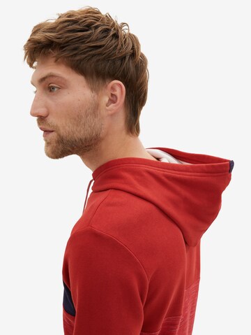 TOM TAILOR Sweatshirt in Red