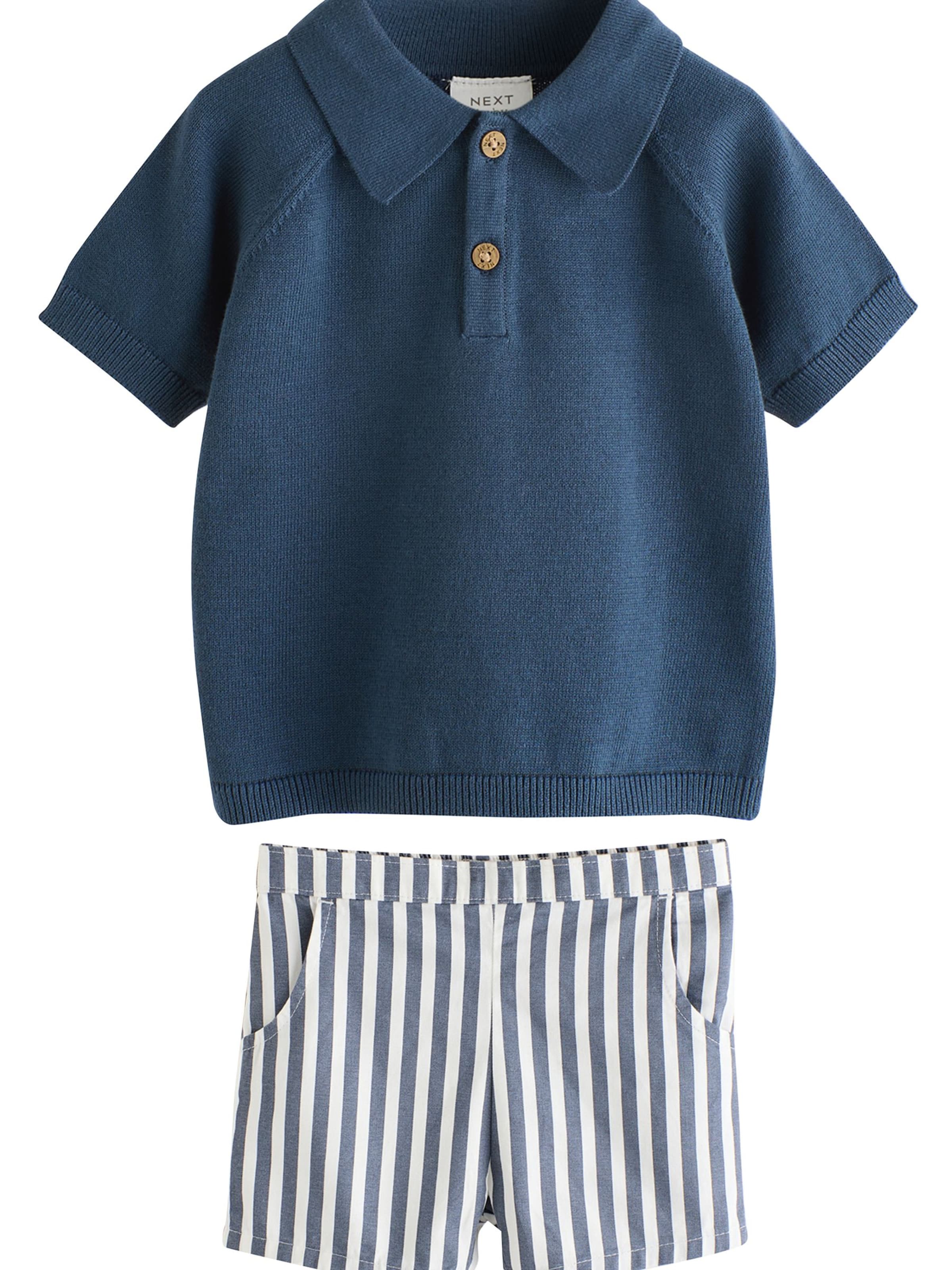 Next Комплект в синьо: отпред