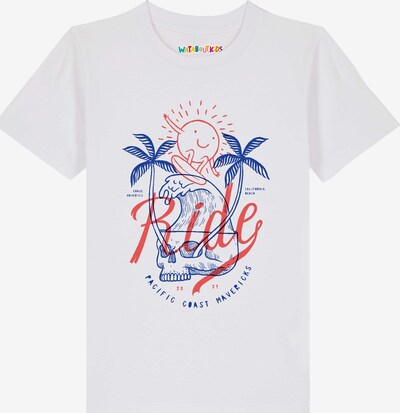 watabout.kids Shirt 'Ride the waves' in 104 in Blue / Red / White, Item view