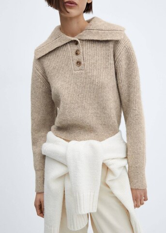 MANGO Sweater 'Canvi' in Brown