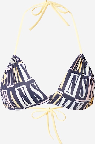 Tommy Jeans Triangle Bikini Top in Black: front