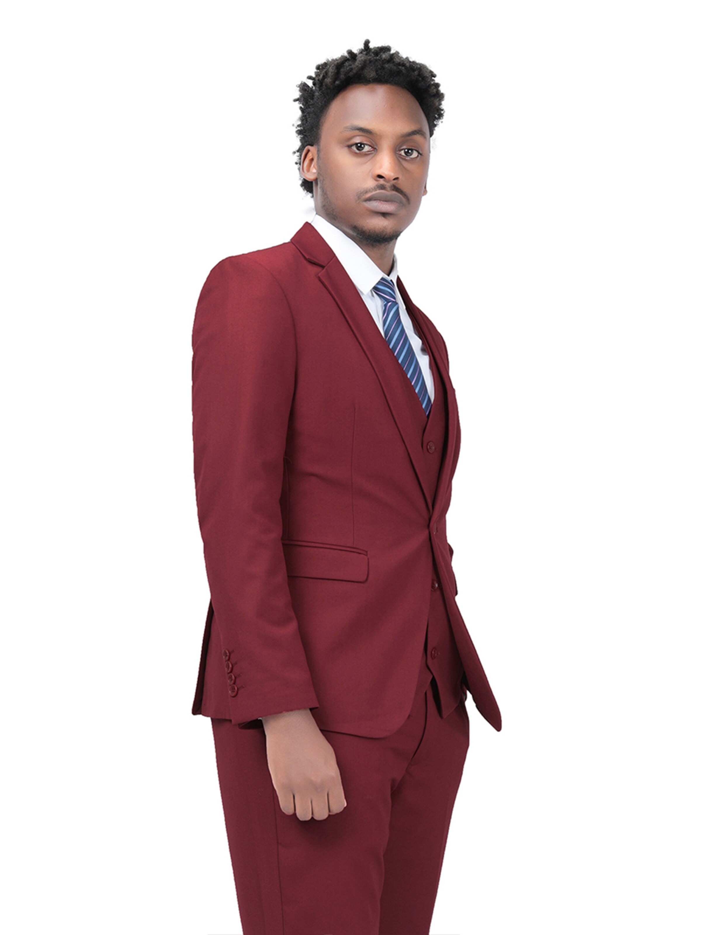 Youthup Slim fit Suit Jacket in Red