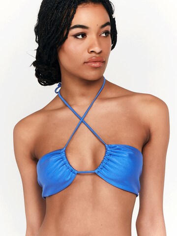 Triangolo Top per bikini 'Roswita' di Lezu in blu