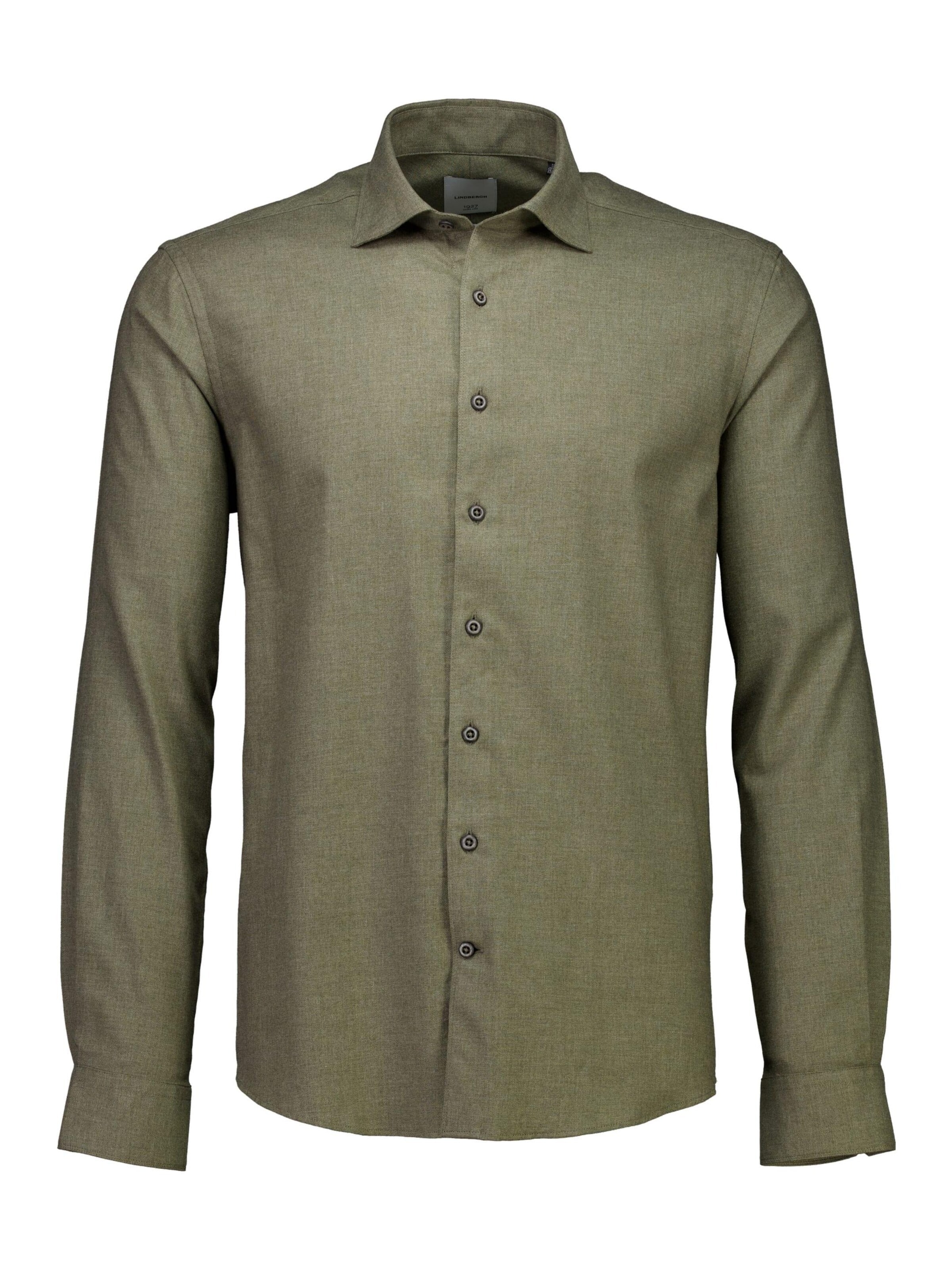 Regular fit Camicia di Lindbergh in verde: frontale